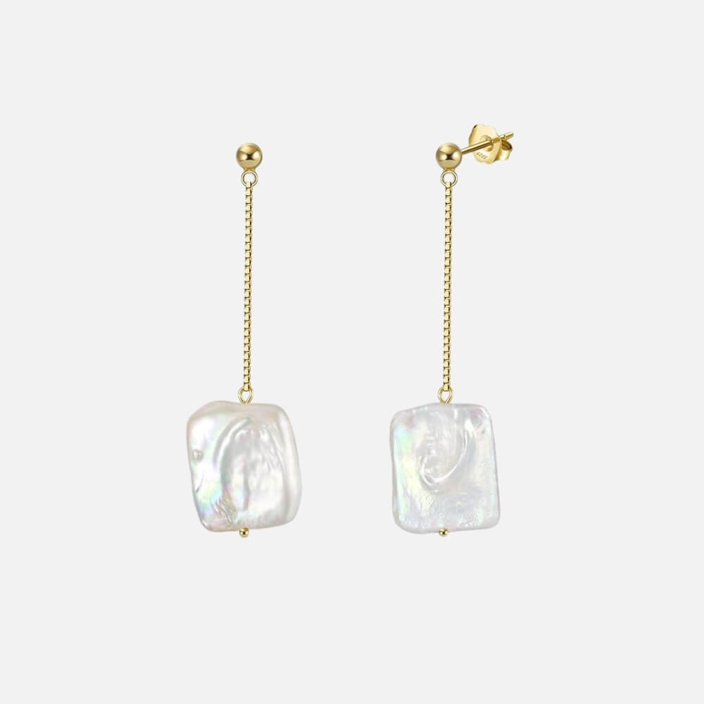 Wave Pearl Earrings