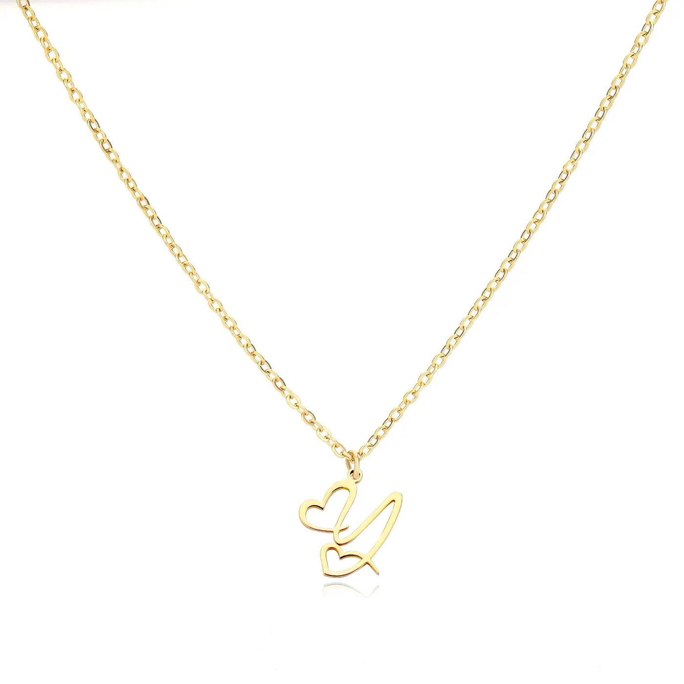 Cursive Heart Necklace